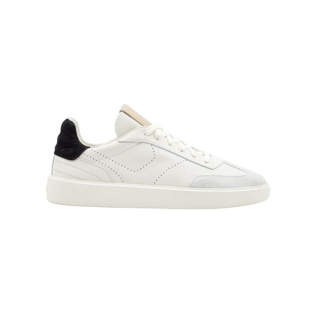 PANTOFOLA D'ORO WHITE man shoe mod. League low art. LLG6WU in calfskin and suede MADE IN ITALY PANTOFOLA D'ORO WHITE man shoe mod. League low art. LLG6WU in calfskin and suede MADE IN ITALY