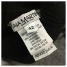 GAIA MARTINO two-tone black / gray woman shirt art GM15 MADE IN ITALY