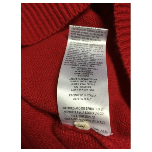 RE_BRANDED maglia uomo girocollo art U1WA11 85% cashmere riciclato 15% altre fibre MADE IN ITALY
