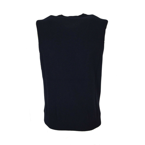 RE_BRANDED man crewneck gilet art U1WA04 85% recycled cashmere 15% other fibers MADE IN ITALY