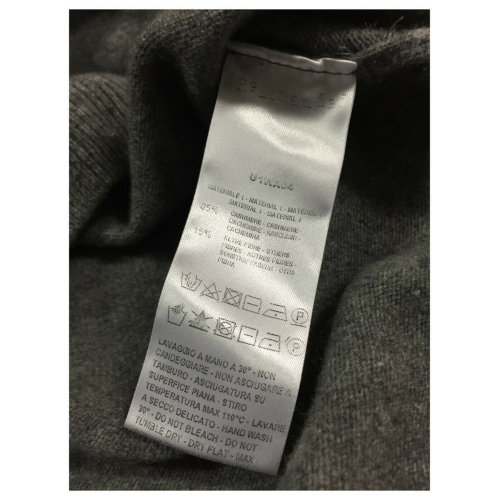 RE_BRANDED gilet uomo girocollo art U1WA04 85% cashmere riciclato 15% altre fibre MADE IN ITALY