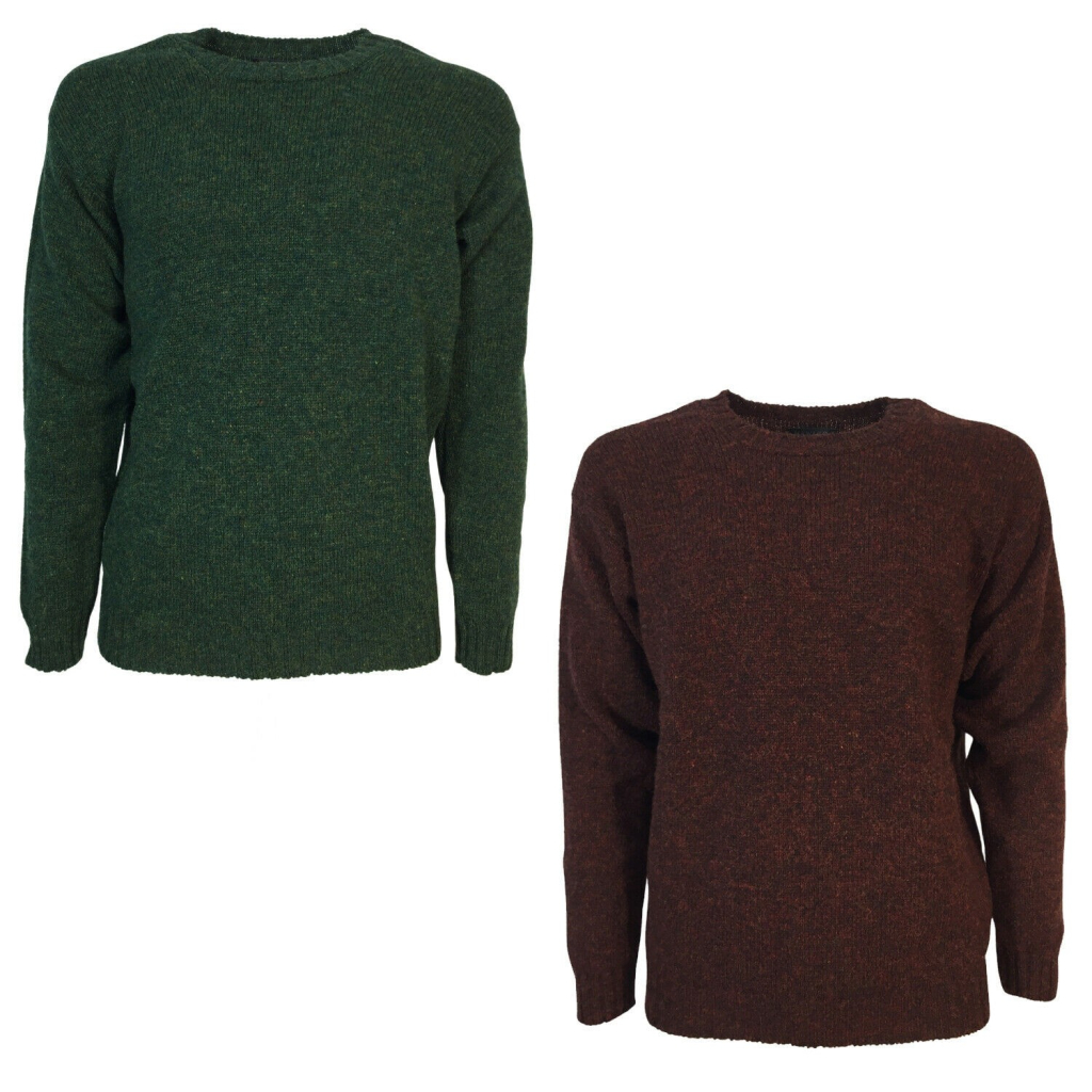 HAWICO Men's crew neck sweater BURNSIDE N 100% shetland wool MADE IN SCOTLAND new HAWICO Men's crew neck sweater BURNSIDE N 100% shetland wool MADE IN SCOTLAND new