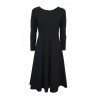 MILVA MI black Milan stitch woman dress art 3058 MADE IN ITALY