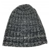 H953 man hat with mèlange ribs art HS3494 / NP 100% extrafine merino wool 19.5 micron MADE IN ITALY