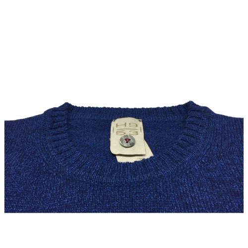 H953 man crew neck long sleeve sweater art HS3385 BASIC 90% wool 10% cashmere MADE IN ITALY