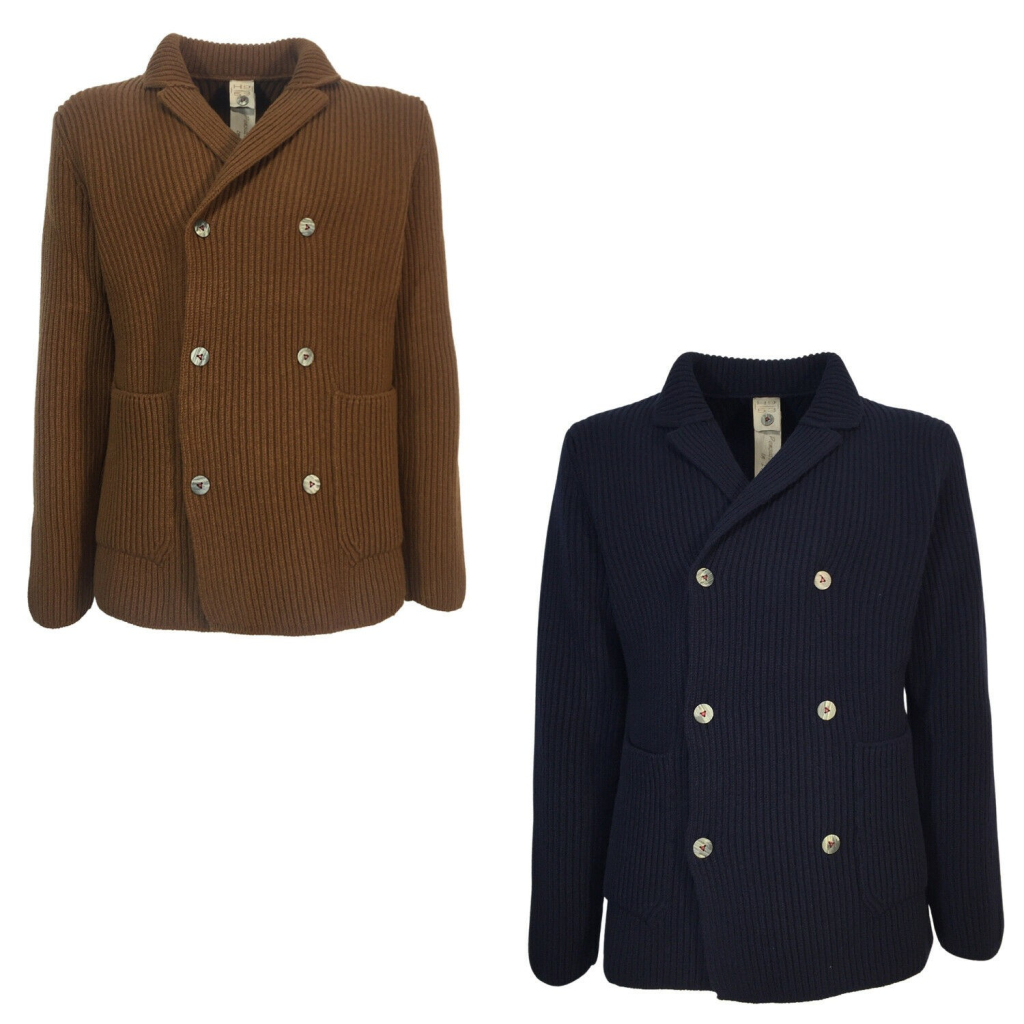 H953 men's double-breasted English rib jacket art HS3367 100% extrafine merino wool 19.5 micron MADE IN ITALY H953 men's double-breasted English rib jacket art HS3367 100% extrafine merino wool 19.5 micron MADE IN ITALY
