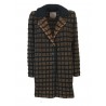 ALDO MARTINS short wool coat with check pattern art 8129 KANDA MADE IN SPAIN