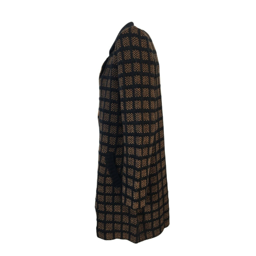 ALDO MARTINS short wool coat with check pattern art 8129 KANDA MADE IN SPAIN