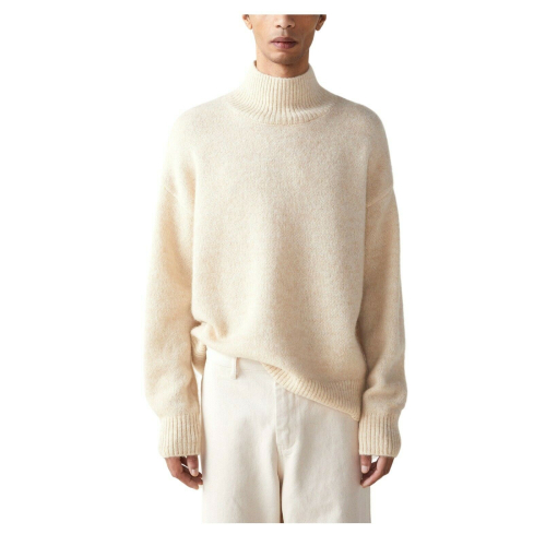 ELVINE man sweater ecru turtleneck art 330338 CASSIAN 35% alpaca 35% wool 30% recycled polyester