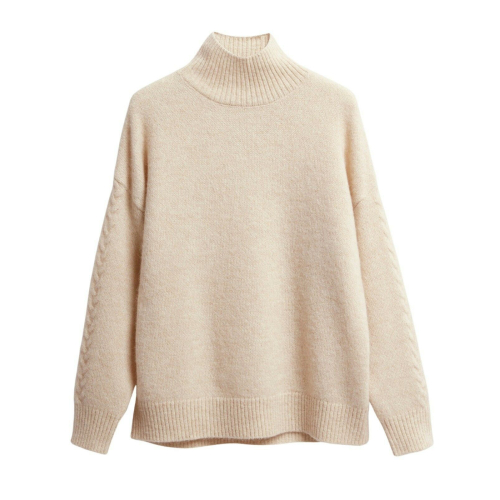 ELVINE woman turtleneck sweater over art 330399 STINNE 35% alpaca 35% wool 30% recycled polyester