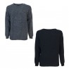 HAWICO Men's crew neck sweater BURNSIDE Blue and Avio 100% shetland wool MADE IN SCOTLAND