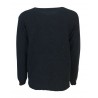 HAWICO Men's crew neck sweater BURNSIDE Blue and Avio 100% shetland wool MADE IN SCOTLAND