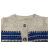 LA FEE MARABOUTEE green / blue cardigan woman art FC5096 MADE IN ITALY