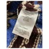 LA FEE MARABOUTEE ecru cardigan with light blue / bluette inserts art FB-GI-CHABADI