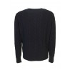 RE_BRANDED blue braids crew neck sweater art U1WC02 85% recycled cashmere 15% other fibers MADE IN ITALY