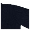 RE_BRANDED maglia uomo girocollo trecce blu art U1WC02 85% cashmere riciclato 15% altre fibre MADE IN ITALY