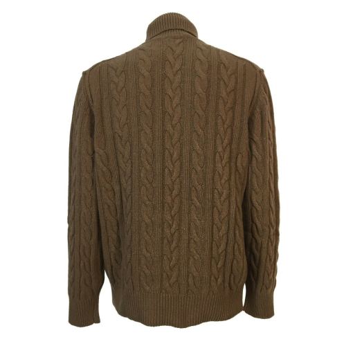 RE_BRANDED maglia uomo trecce art U1WC03 85% cashmere riciclato 15% altre fibre MADE IN ITALY