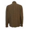 RE_BRANDED maglia uomo trecce art U1WC03 85% cashmere riciclato 15% altre fibre MADE IN ITALY