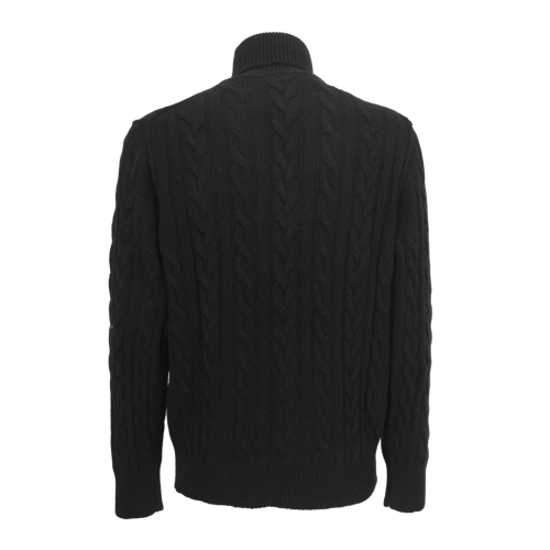 RE_BRANDED maglia uomo trecce art U1WC03 85% cashmere riciclato 15% altre fibre MADE IN ITALY