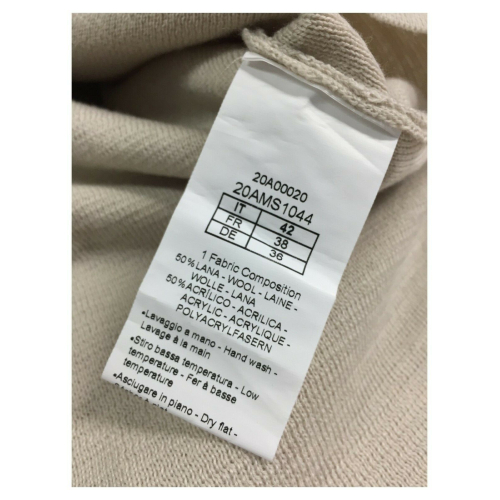 ANNA SERAVALLI maglia donna girocollo art S1044 50% lana 50% acrilico MADE IN ITALY