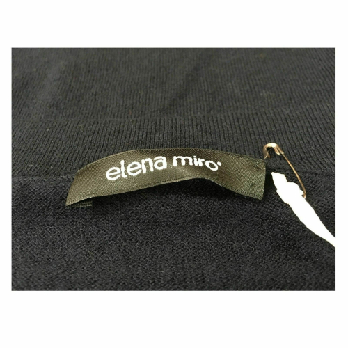 ELENA MIRÒ women's turtleneck sweater black 54% viscose 24% wool 22% polyamide