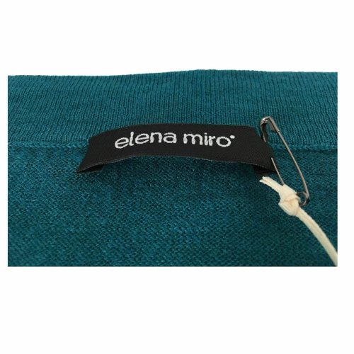 ELENA MIRÒ women's turtleneck sweater black 54% viscose 24% wool 22% polyamide