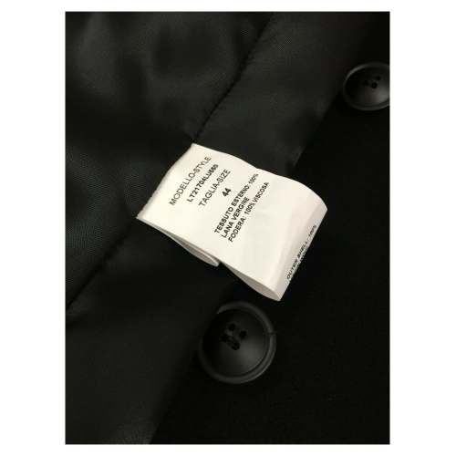 LUCREZIA T woman coat single-breasted 2 buttons slim art L21704LU550 100% wool MADE IN ITALY