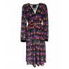 WU'SIDE abito donna ciniglia stampato svasato art 20919  MADE IN ITALY