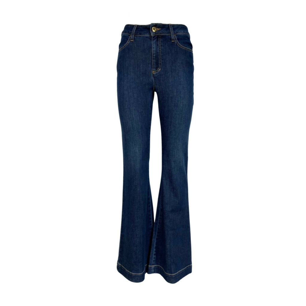 SHAFT high waisted woman jeans with flared denim zip LOLA HR MADE IN ITALY SHAFT high waisted woman jeans with flared denim zip LOLA HR MADE IN ITALY