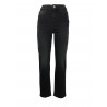 SHAFT jeans donna vita alta con zip denim nero art REGULAR MADE IN ITALY