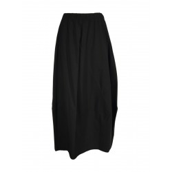 JO.MA woman long skirt black ovetto art 375 MADE IN ITALY