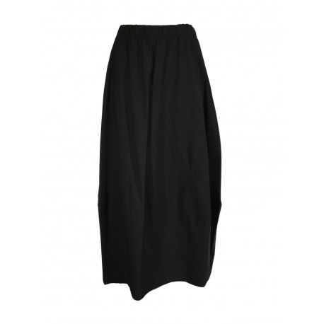 JO.MA woman long skirt black ovetto art 375 MADE IN ITALY