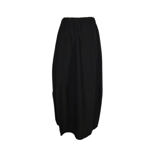 JO.MA woman long skirt black ovetto art 375 MADE IN ITALY