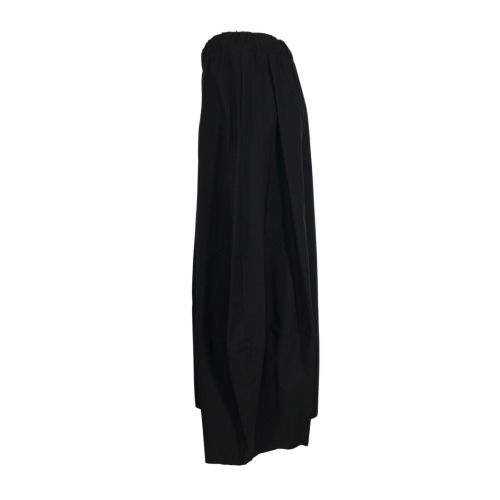 JO.MA woman long skirt black ovetto art 375 MADE IN ITALY