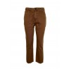 SEMICOUTURE jeans woman bull leather color high waist with zip art Y0WY27 100% cotton MADE IN ITALY