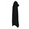 SOHO-T cappotto felpa garzata pesante nero lavato art CORINNE 21WJ150 100% cotone MADE IN ITALY