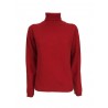 RE_BRANDED woman sweater with high neck slim art Z1WA11 85% recycled cashmere MADE IN ITALY