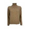 RE_BRANDED maglia donna collo alto slim art Z1WA11 85% cashmere riciclato MADE IN ITALY