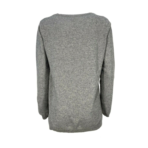 RE_BRANDED woman sweater with wide round neck art Z1WA22 50% recycled cashmere 50% polyamide MADE IN ITALY