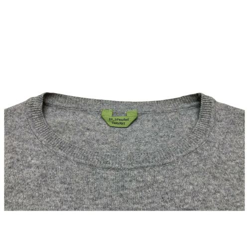 RE_BRANDED woman sweater with wide round neck art Z1WA22 50% recycled cashmere 50% polyamide MADE IN ITALY