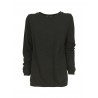 RE_BRANDED maglia donna scollo giro ampio art Z1WA22 50% cashmere riciclato 50% poliammide MADE IN ITALY