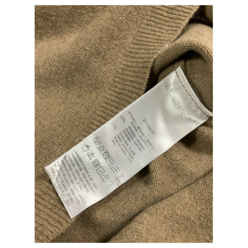 RE_BRANDED maglia donna slim cammello Z1WA03 85% cashmere riciclato 15% altre fibre MADE IN ITALY