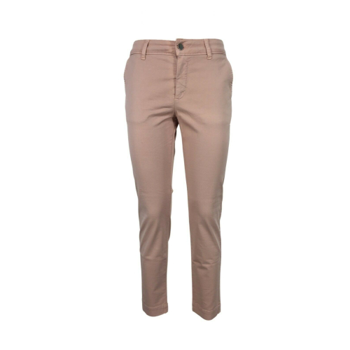 LA FEE MARABOUTEE women's pink ankle trousers art FA-PA-MIA MADE IN ITALY