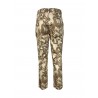 LA FEE MARABOUTEE pantalone donna fantasia floreale beige/cuoio art FA-PA-MONA 97% cotone 3% elastan MADE IN ITALY