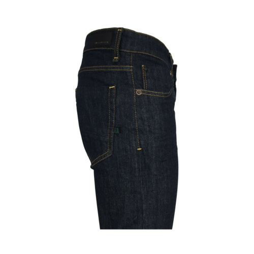 MESSAGERIE jeans uomo slim fit denim scuro 259230 98% cotone 2% elastan MADE IN ITALY