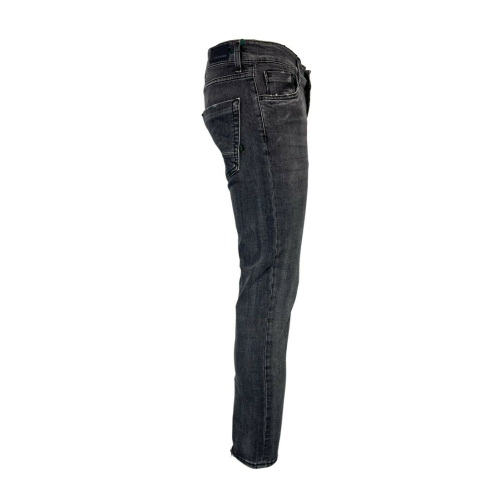 MESSAGGERIE jeans uomo grigio used art 259269 T09977 98% cotone 2% elastan MADE IN ITALY