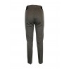 ANNA SERAVALLI women's trousers milan point gray / beige pattern art S240A MADE IN ITALY