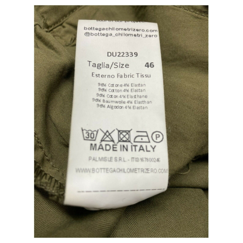 BKØ MADSON line men's bi-material trousers ankle length art DD22339 MADE IN ITALY