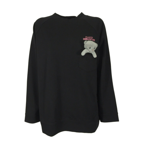 SEMICOUTURE maxi woman crewneck sweatshirt art Y2SP02 AUDRINE 100% cotton