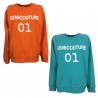 SEMICOUTURE woman sweatshirt with crewneck breaks art Y2SP05 100% cotton